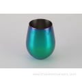 Stainless Steel Rainbow Plated Wine Tumbler 18oz